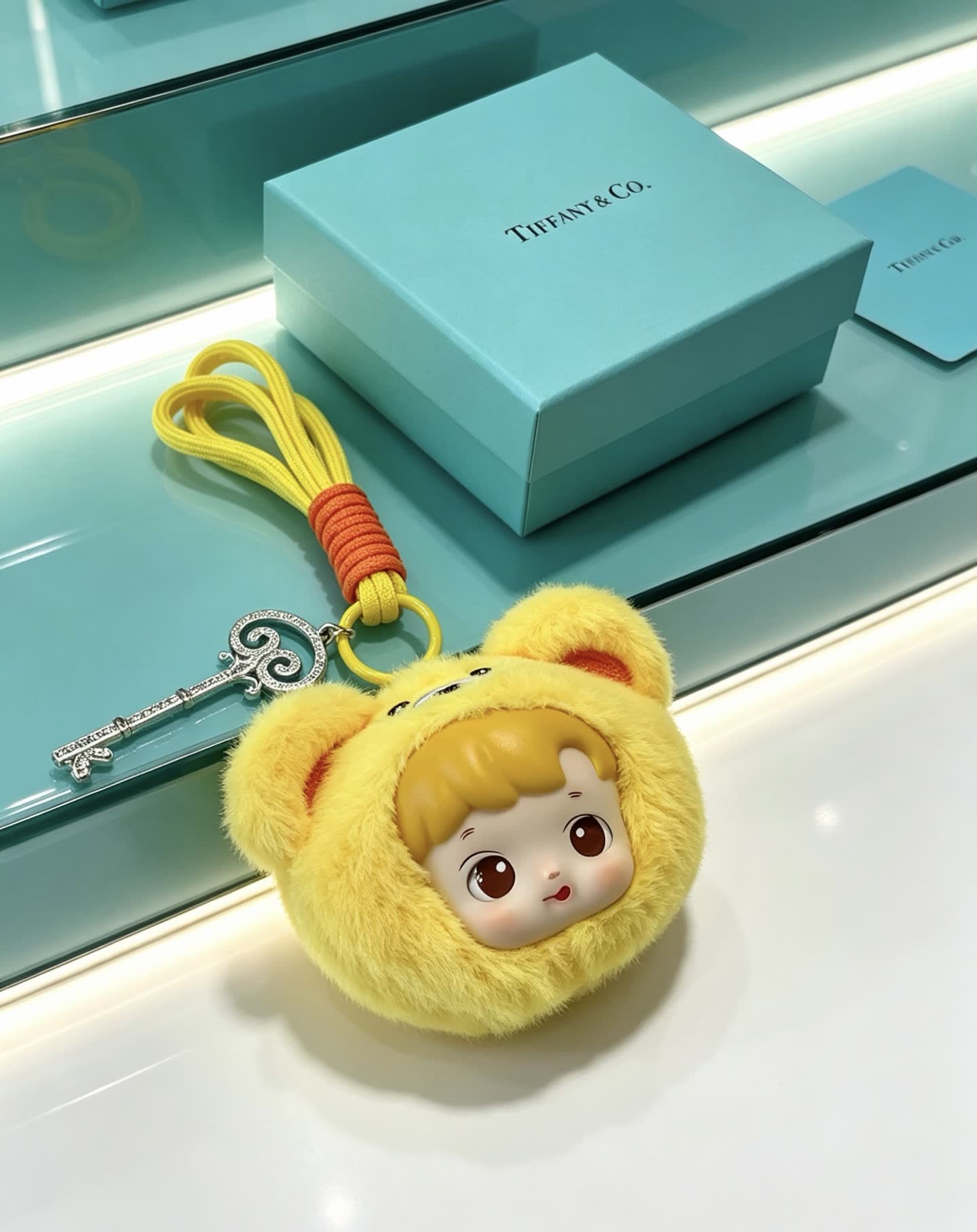 Tiffany & Co. Yellow Bear Keychain